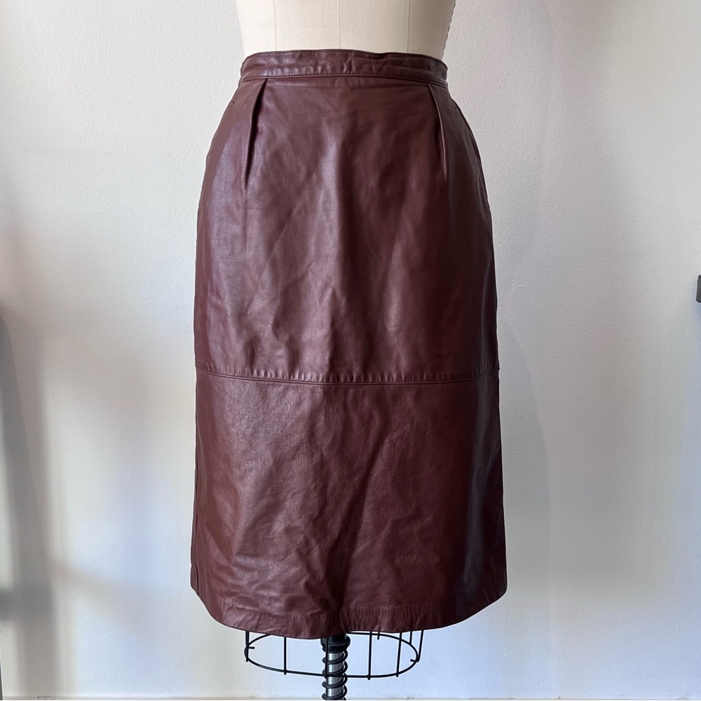 Vintage Liz Claiborne Leather Skirt